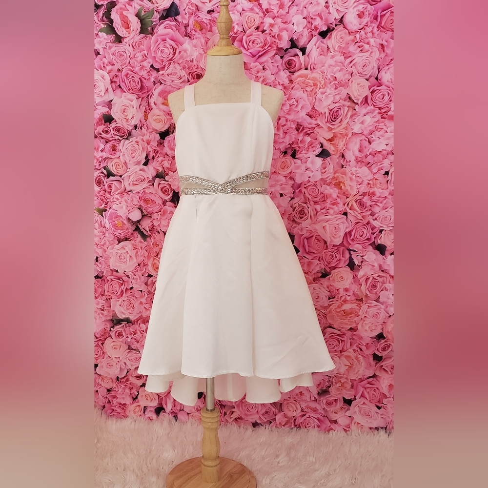 Girls formal white dress